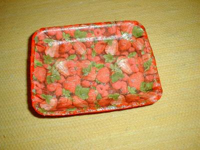 "strawberry tray" by Ayelet Ben-Zvi