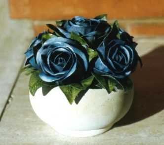 "Papier Mache Roses" by Luisa Cotardo