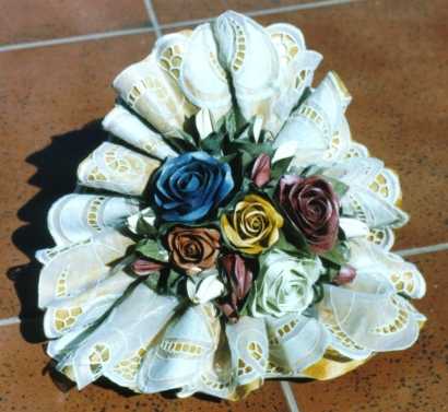 "Papier Mache Roses" by Luisa Cotardo