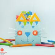 Cat pencil holder by Efthimia Kotsanelou