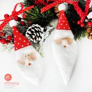 Santa Claus ornaments by Efthimia Kotsanelou