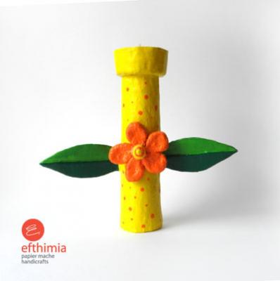 "Flower candle holder" by Efthimia Kotsanelou