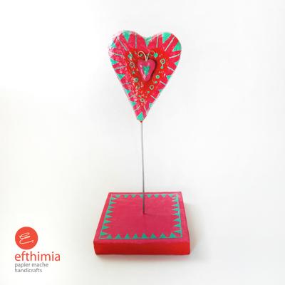 "Red heart stand" by Efthimia Kotsanelou