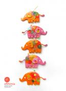 Small elephants garland by Efthimia Kotsanelou