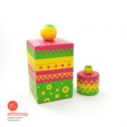 Two small ethnic boxes by Efthimia Kotsanelou