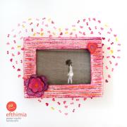 Girl's pink picture frame by Efthimia Kotsanelou