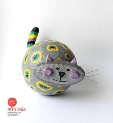"A gray cat" by Efthimia Kotsanelou