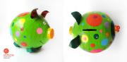 Green pig money box by Efthimia Kotsanelou