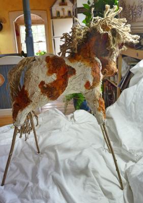 "Papier Mache Horse" by Maure Bausch