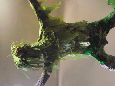 "Green Man on magic mushrooms (detail)" by Robert Hall