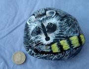 Raccoon on a 'pebble' by David Osborne